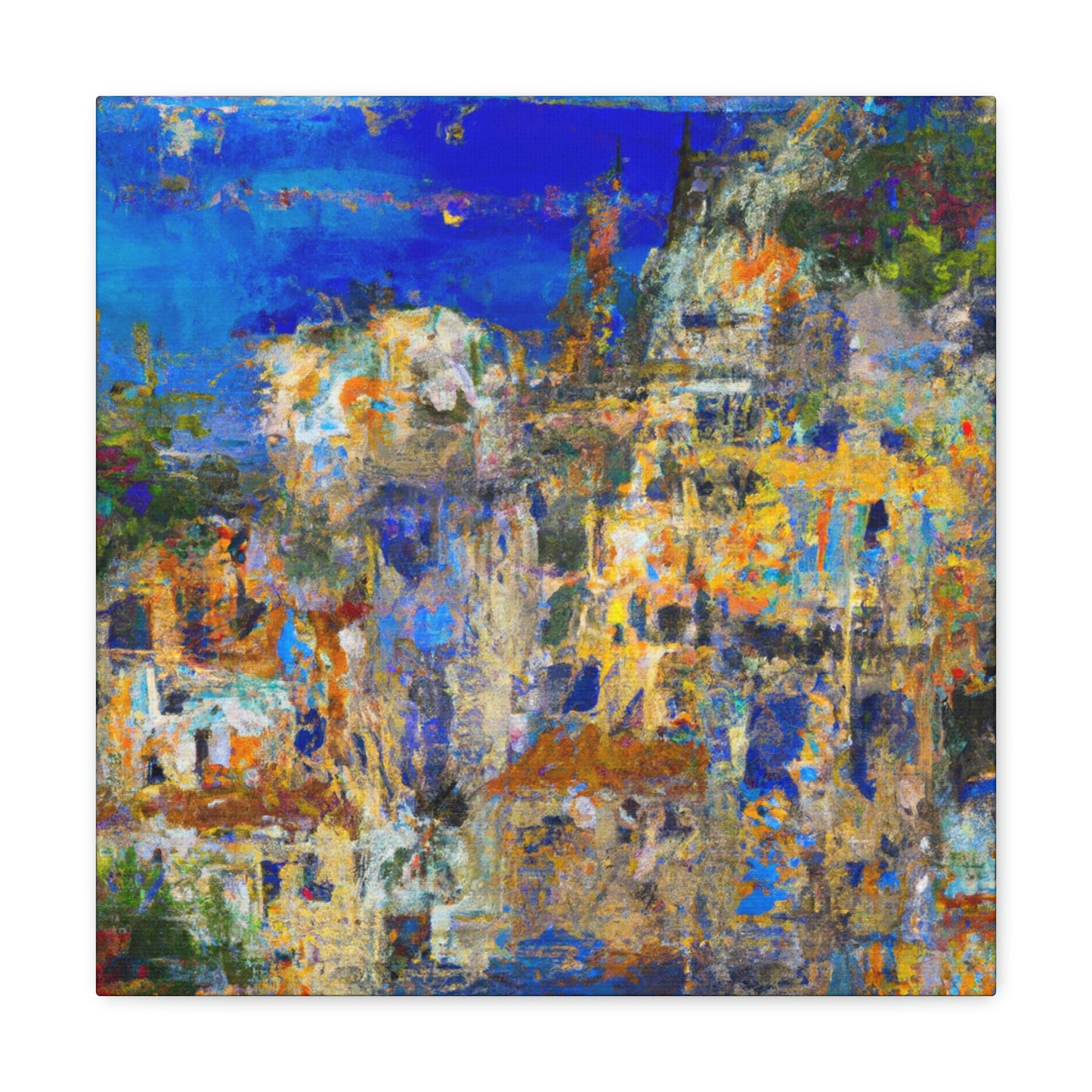 "Mediterranean Splendor Ablaze" - Canvas