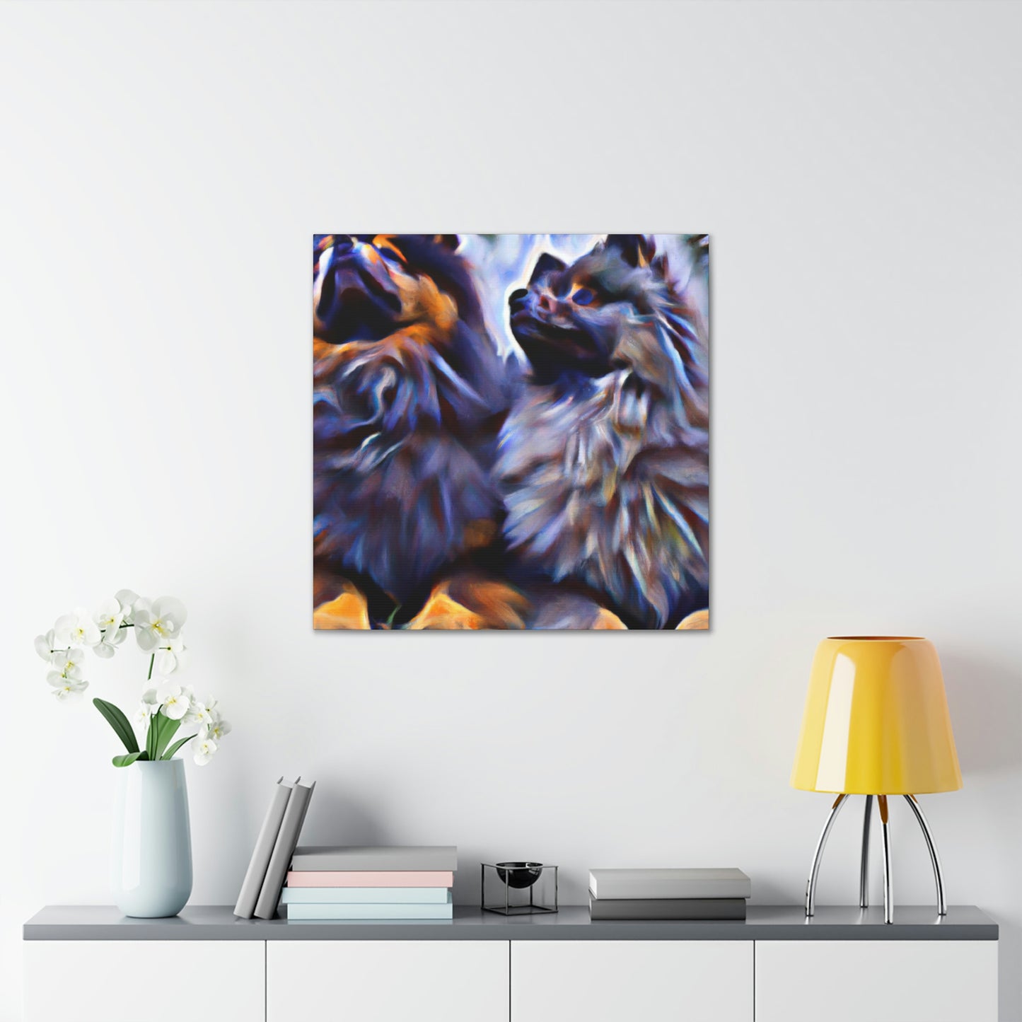 Keeshond in Dreamscape - Canvas