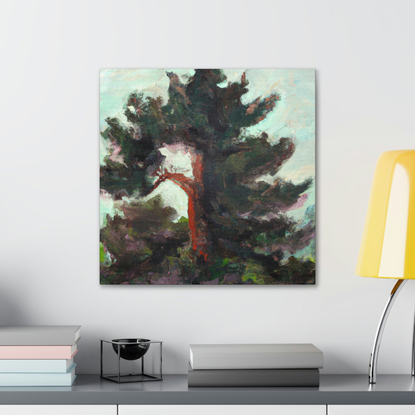 Cedar Tree Expressionism - Canvas