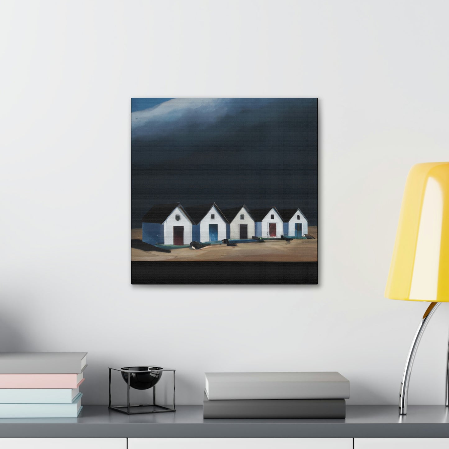 "Beach Houses - Minimalist" - Canvas