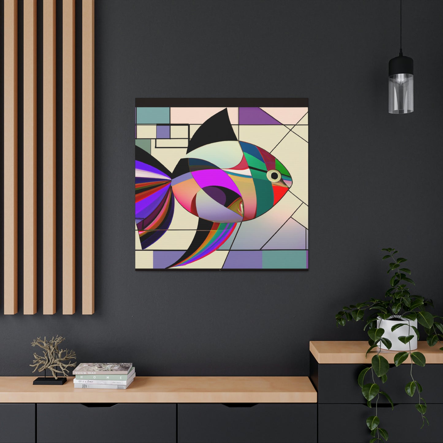 Rainbow Fish Revival. - Canvas