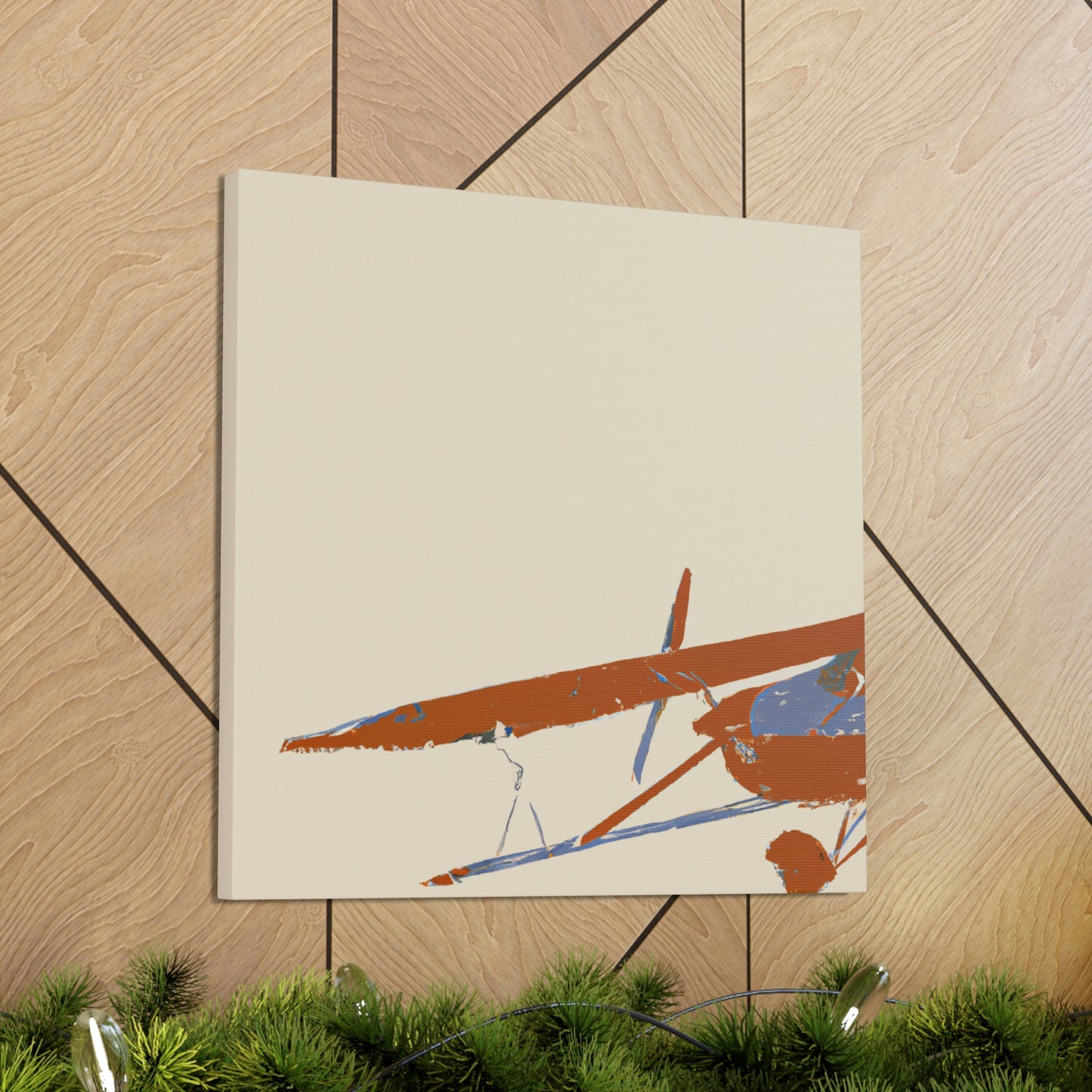 Vintage Airplane Simplicity - Canvas