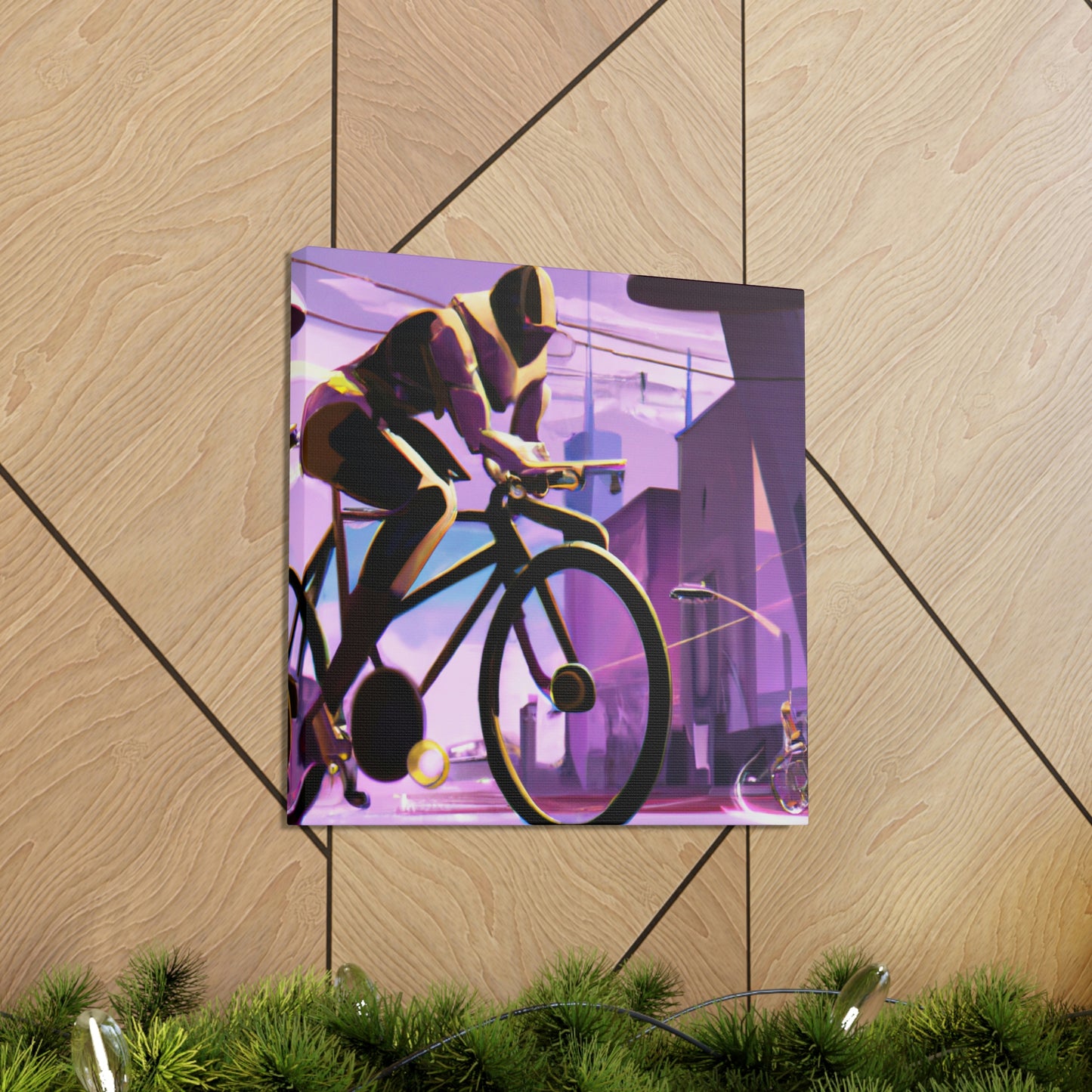 "Biking in the Jazz Age" - Canvas