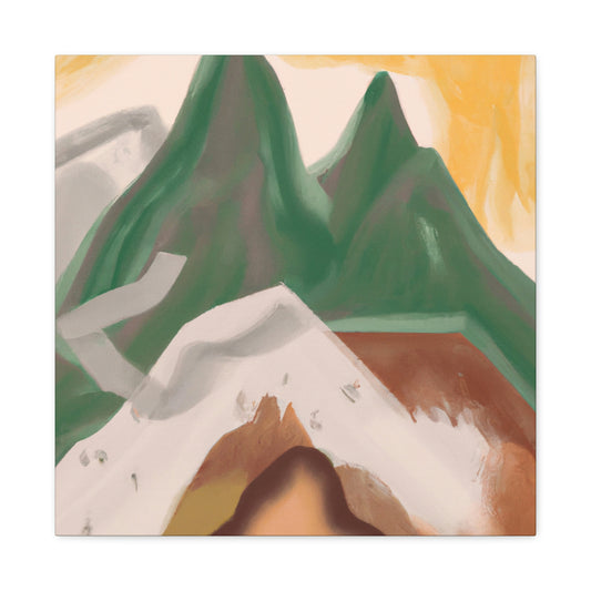 Mountain Majesty Ablaze - Canvas