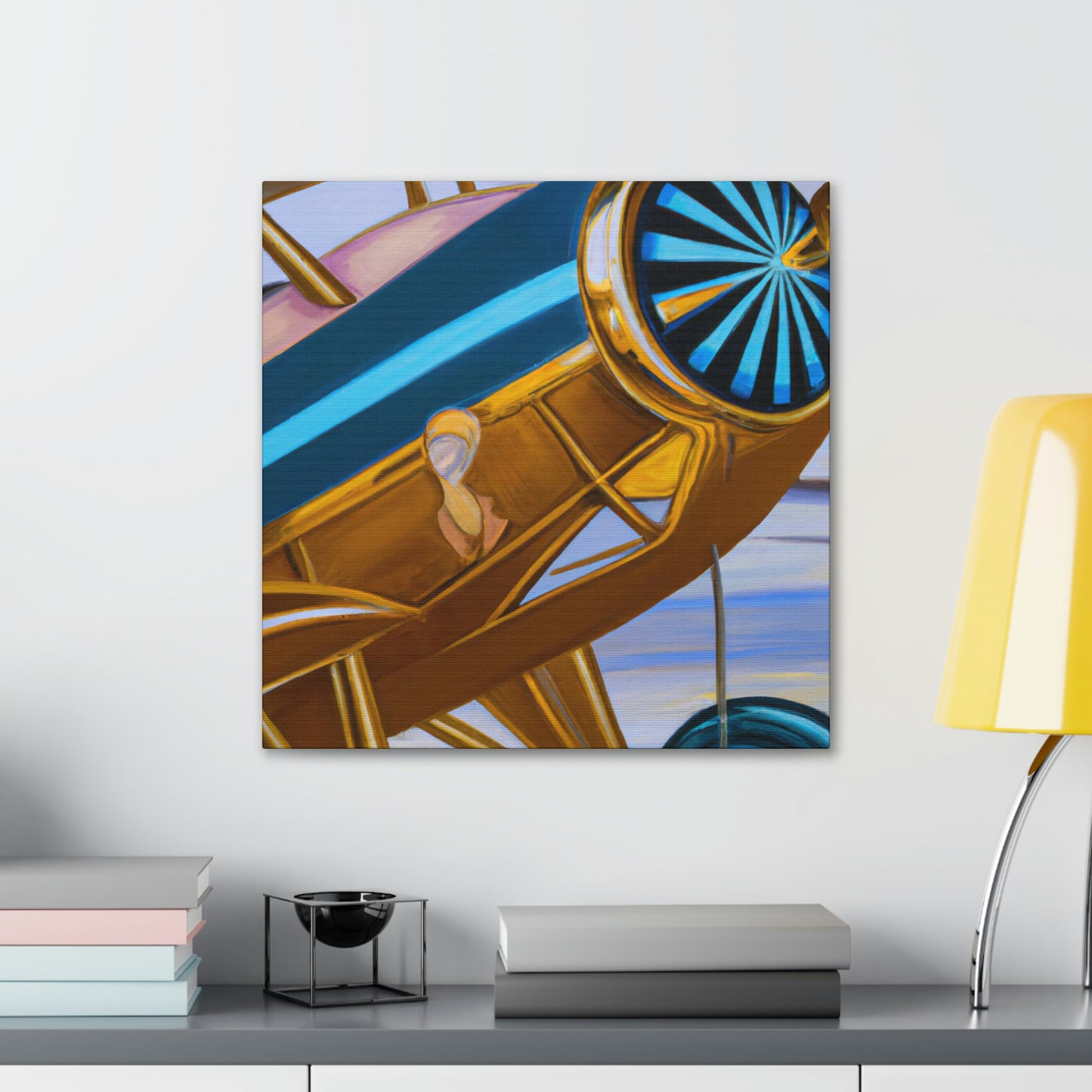 Vintage Airplane Fantasy - Canvas