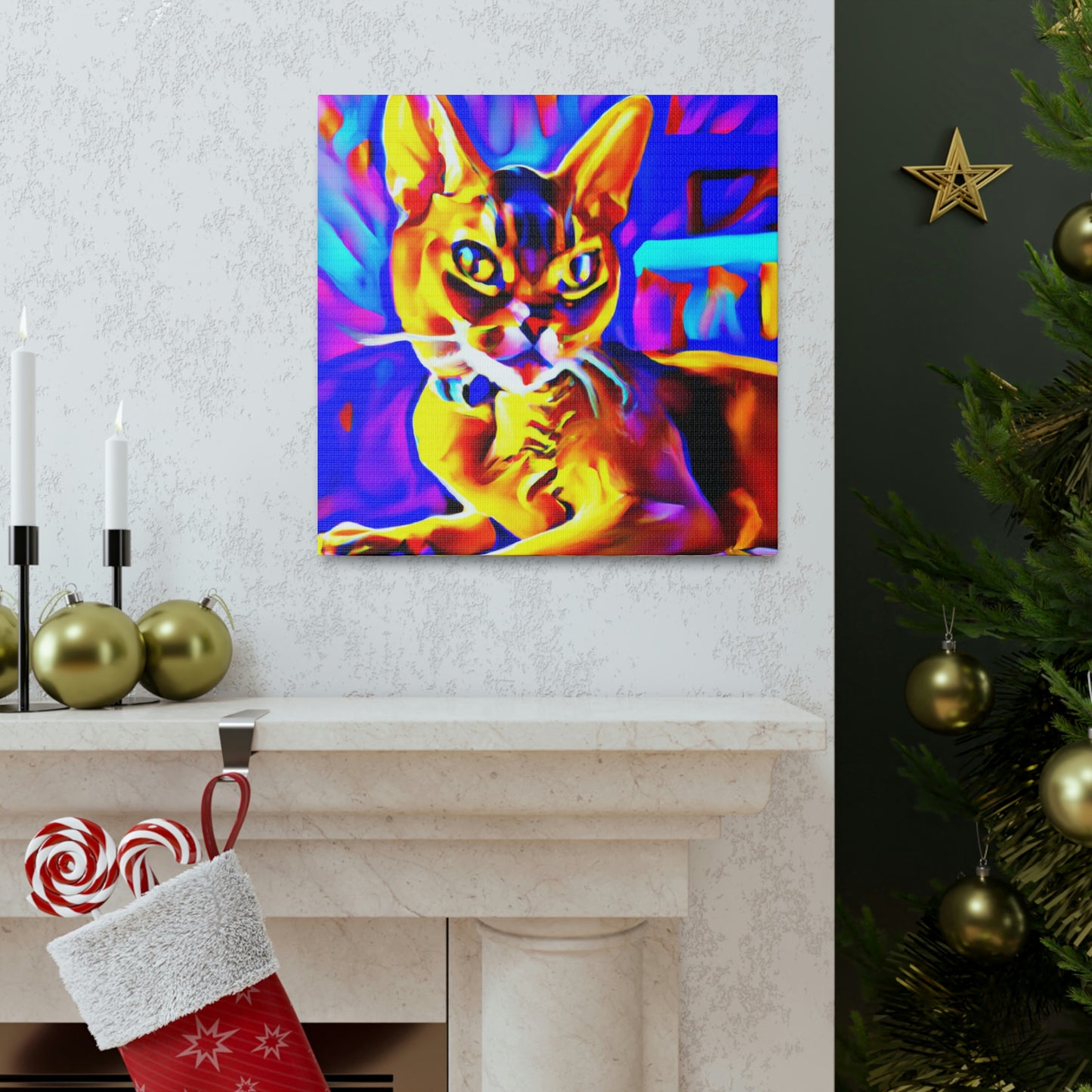 Abyssinian Pop Splendor - Canvas