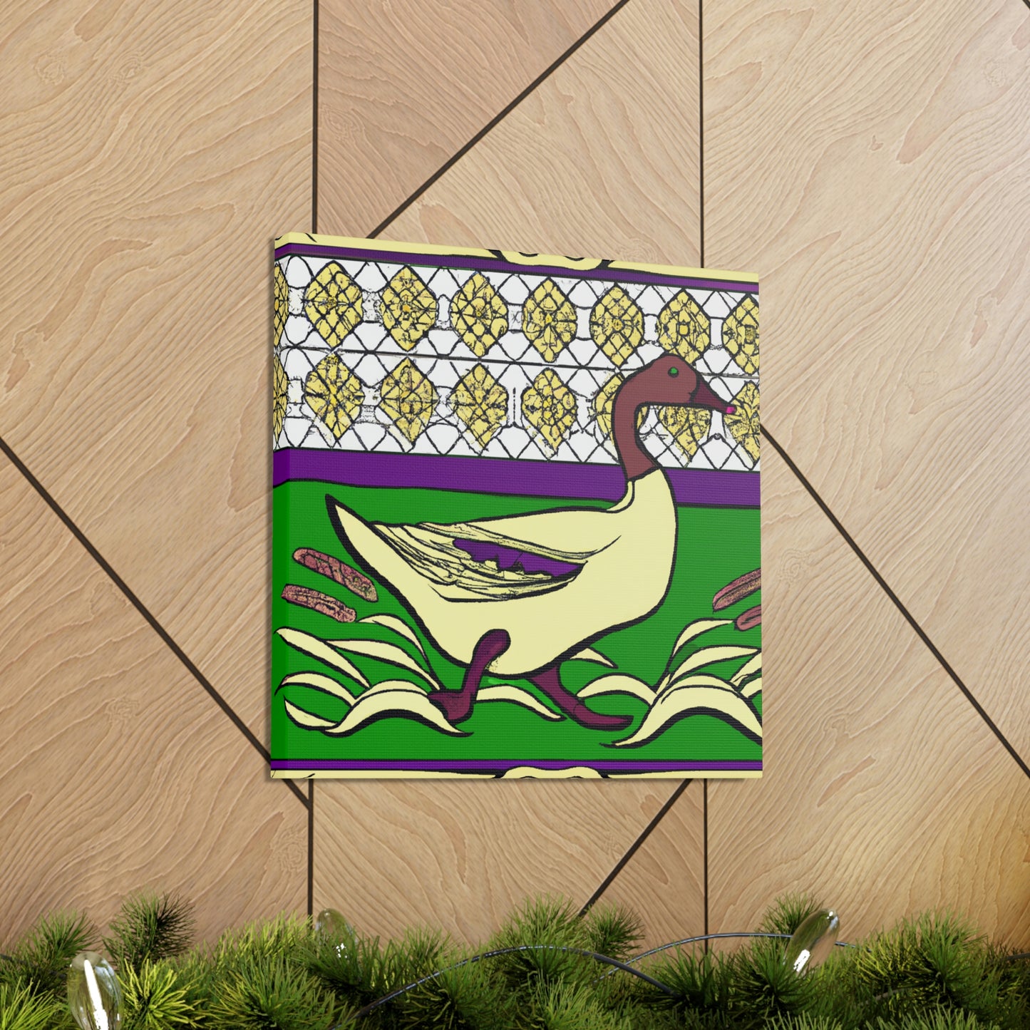 "Duck in Art Nouveau". - Canvas