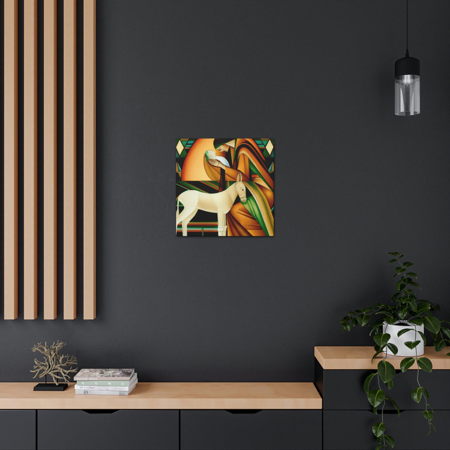 "A Deco Manger Scene" - Canvas