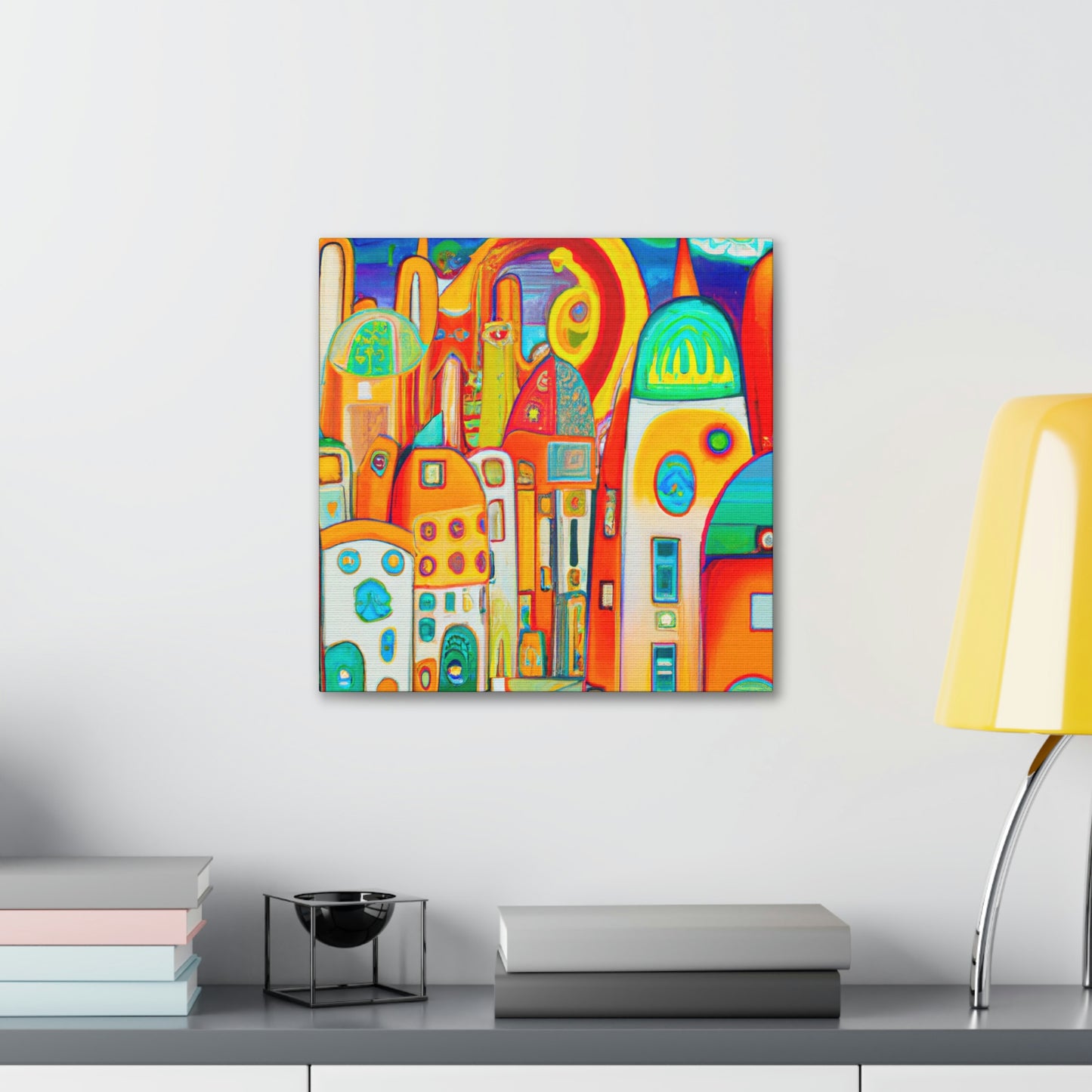 "Modern Nouveau Sunrise" - Canvas