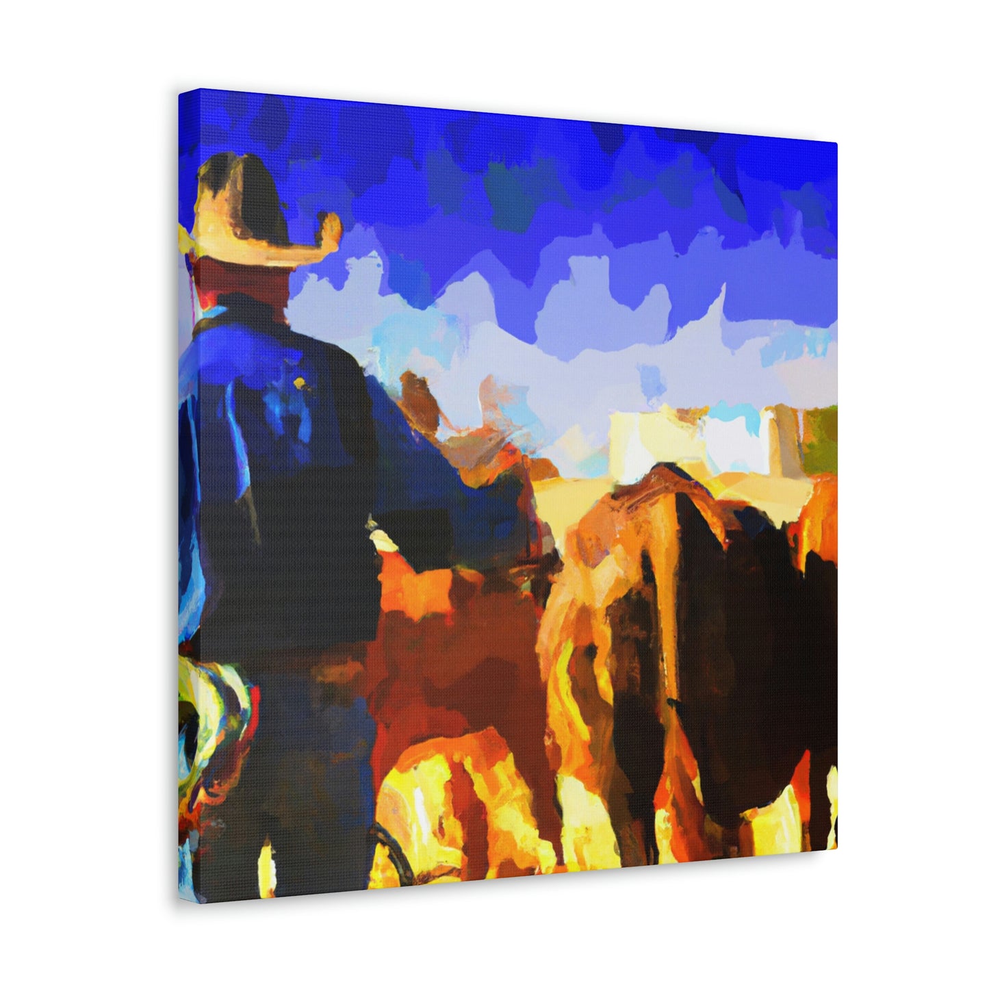 Rural Cattle Triumph - Canvas