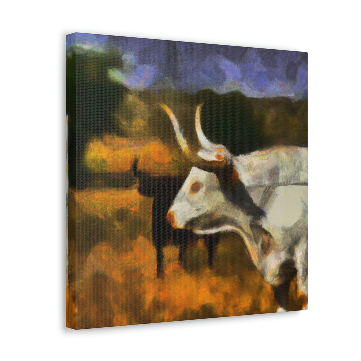 Longhorn in Expressionism - Canvas