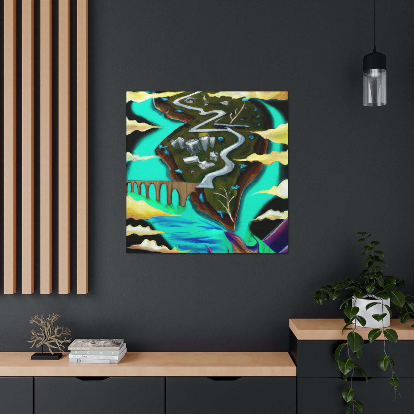 River's Surreal Journey - Canvas