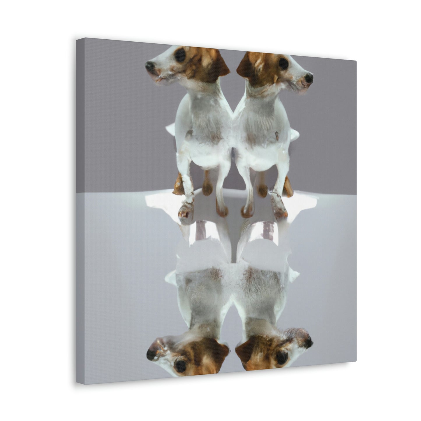 "Minimalist Jack Russell Pup" - Canvas