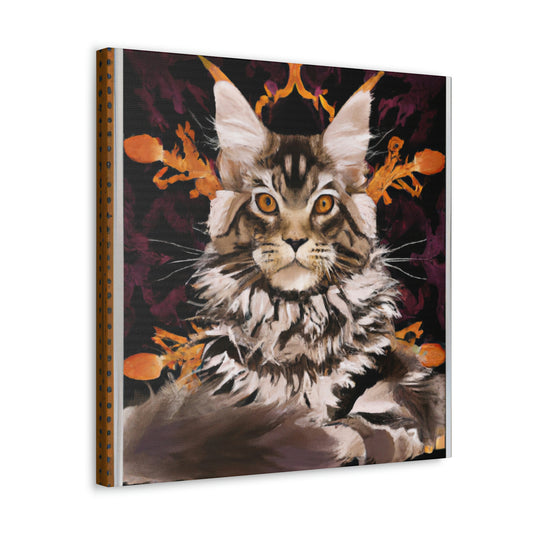 Maine Coon Majesty - Canvas