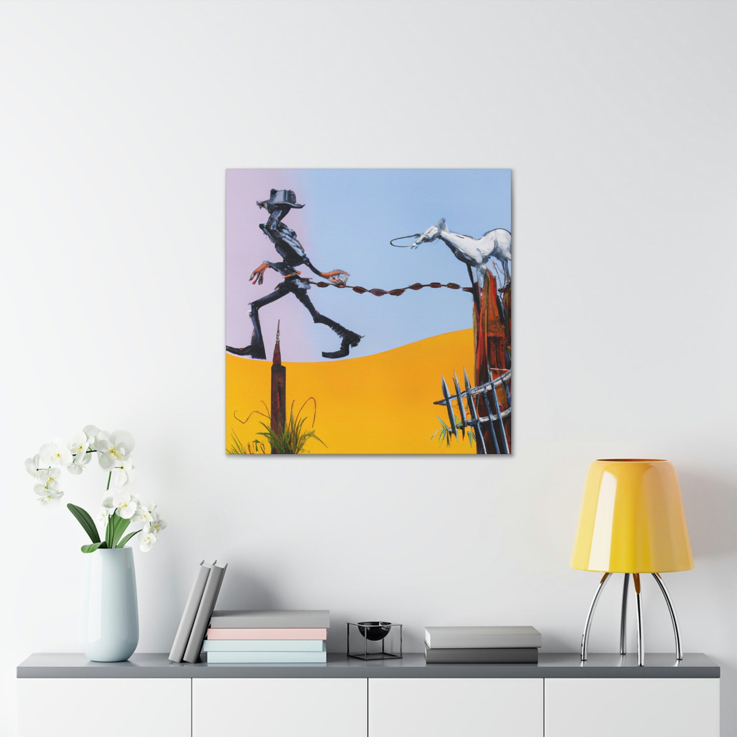 Barbed Dreams Fence - Canvas