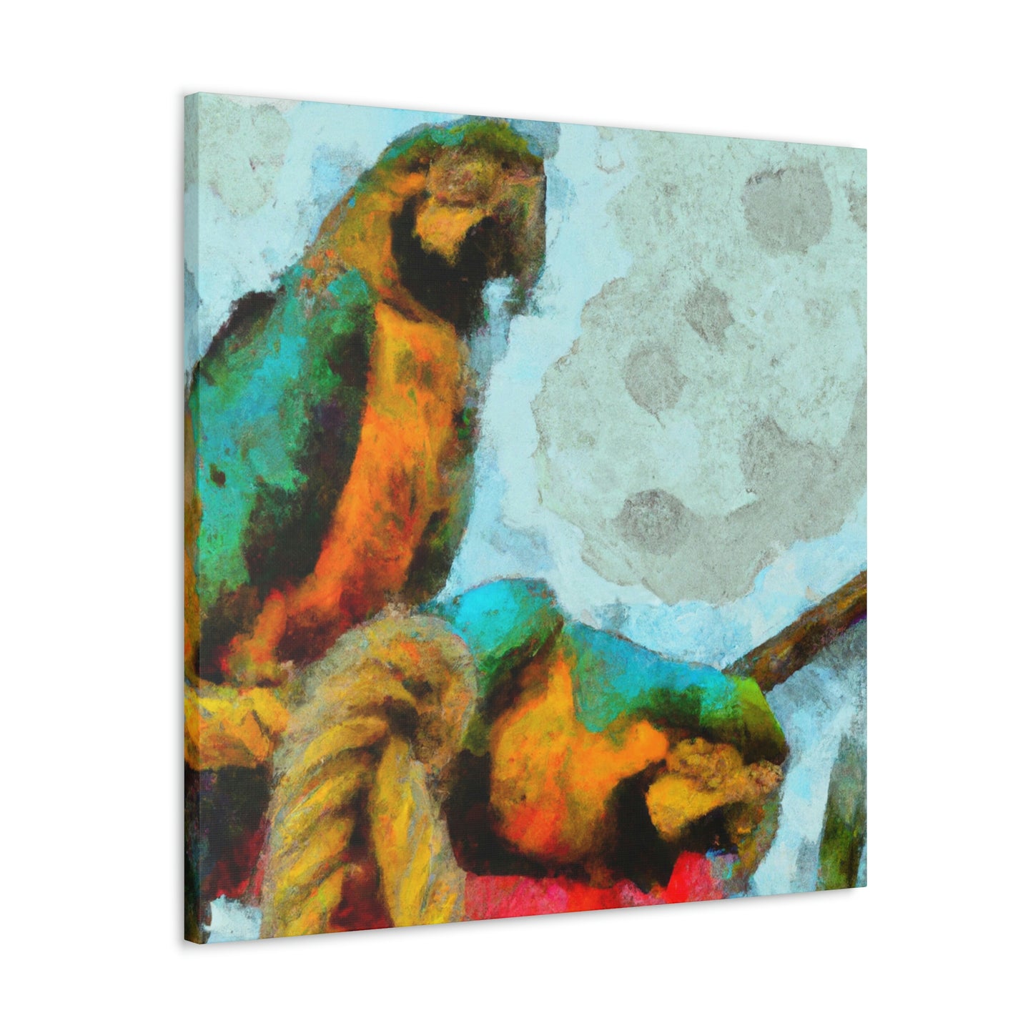 "Macaws in Harmony" - Canvas