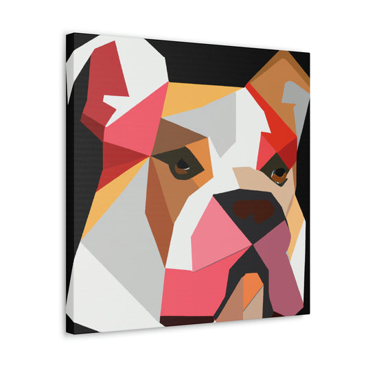 American Bulldog Minimalism - Canvas