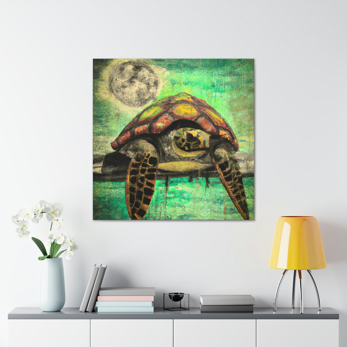 Steampunk Sea Turtle Voyage - Canvas