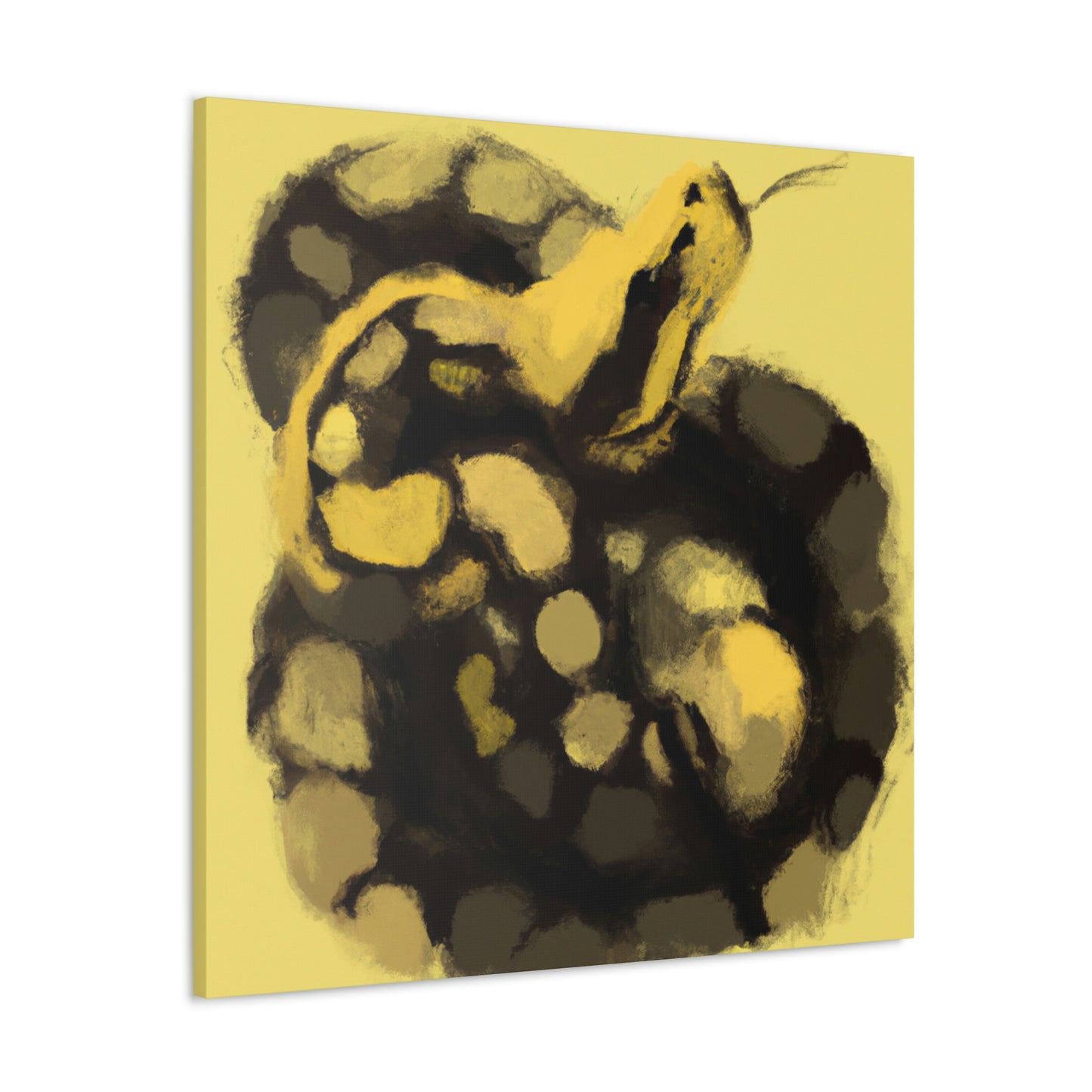 "Ball Python Expressionism" - Canvas