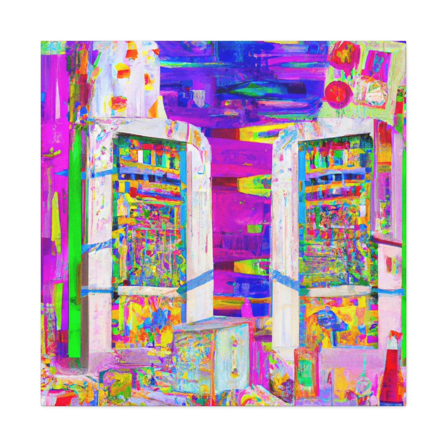 "Servers in Fauvism" - Canvas