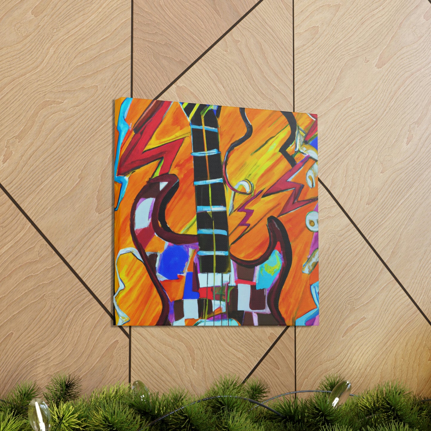 "Electric Guitar Noise Storm" - Canvas