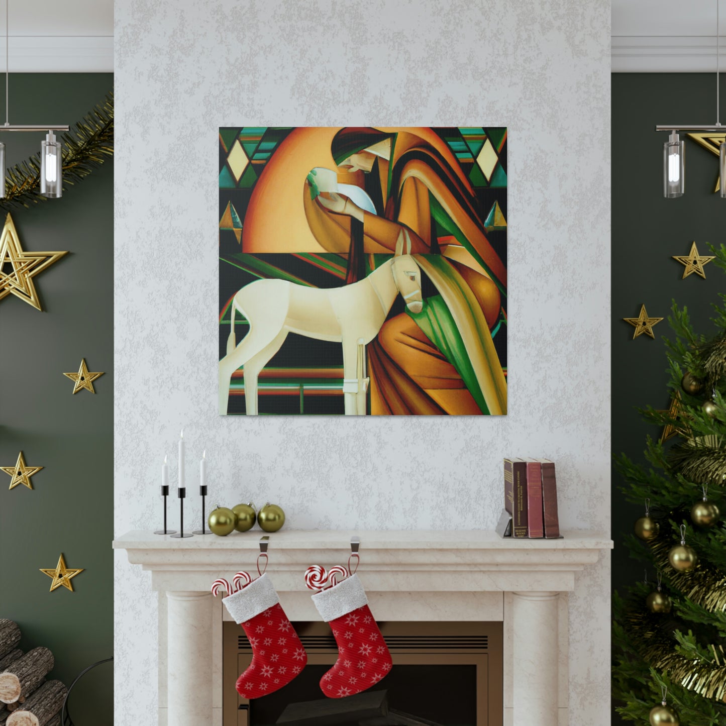 "A Deco Manger Scene" - Canvas