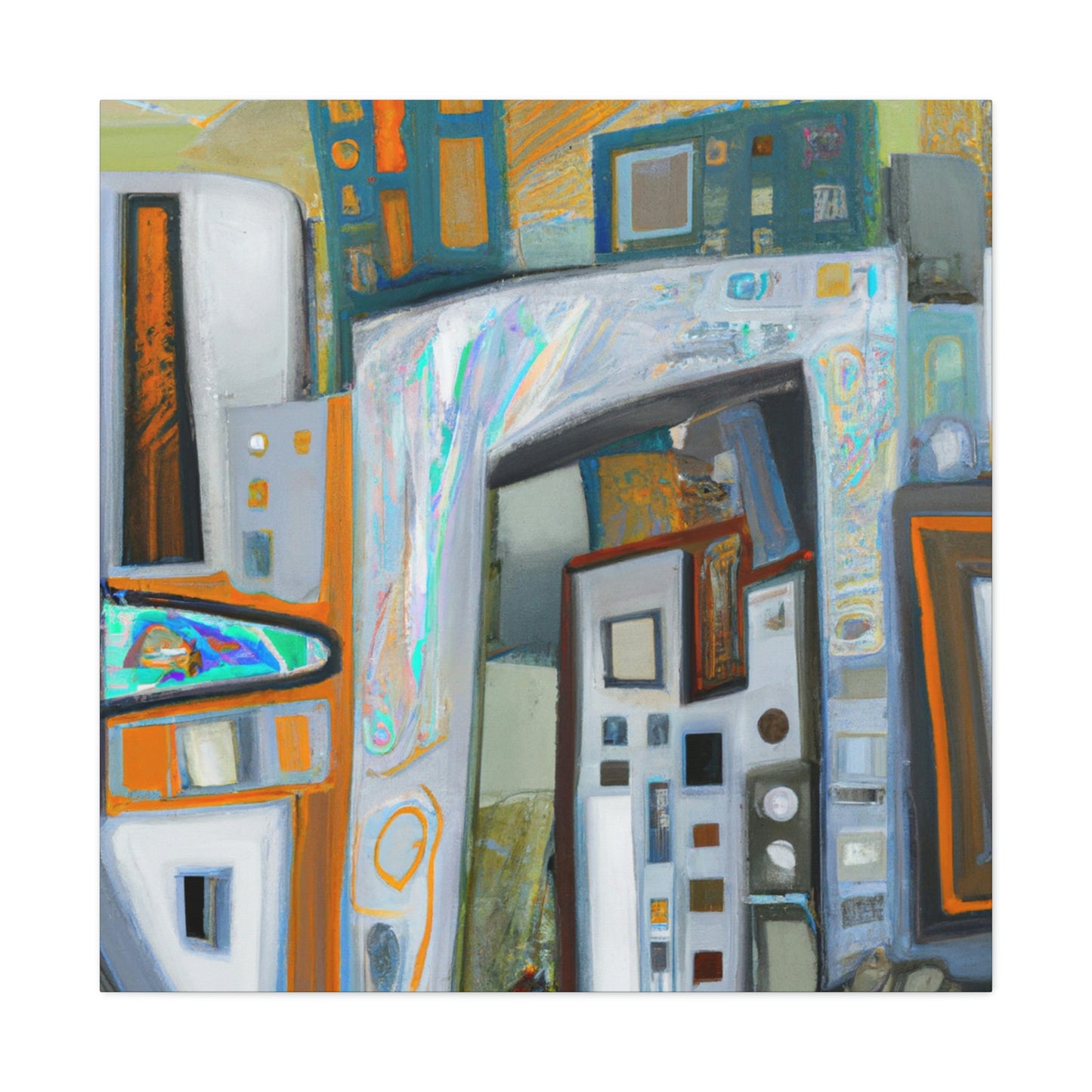 "Urban Vibrancy 1940s" - Canvas