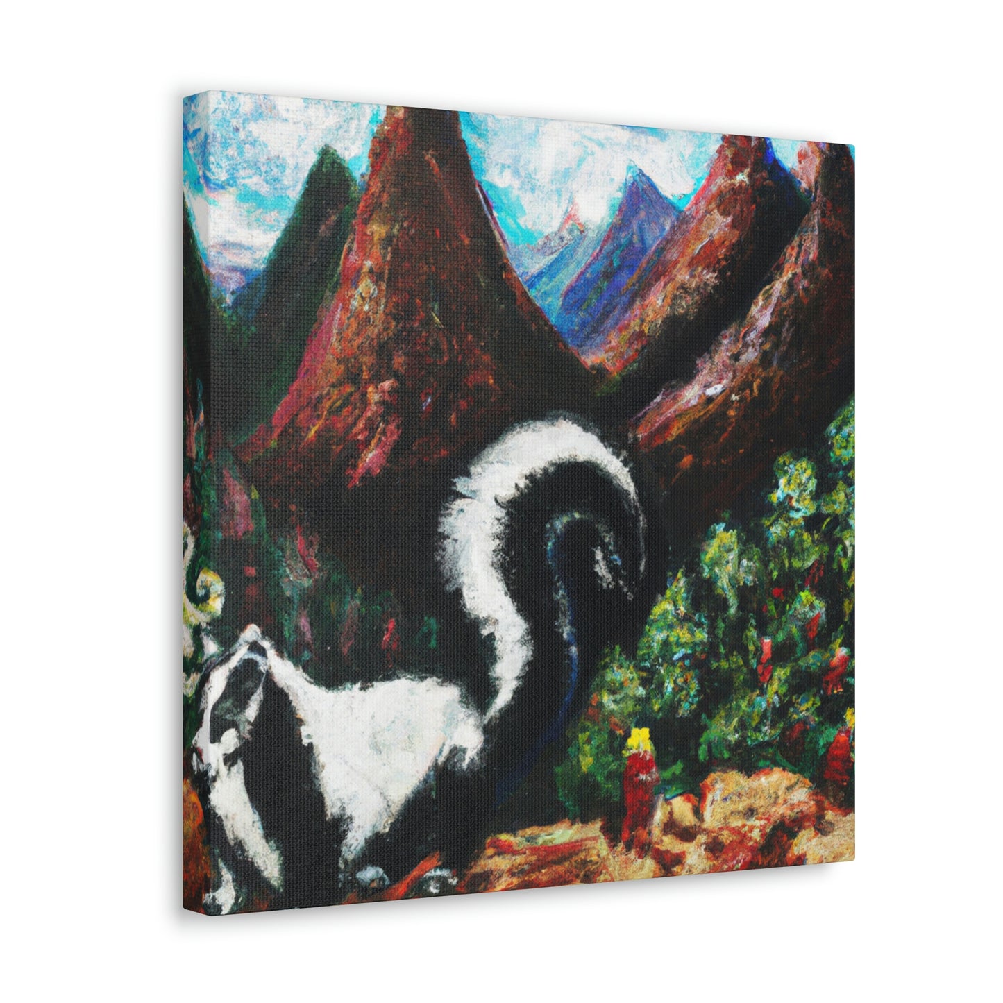 Skunks at Dawn - Canvas