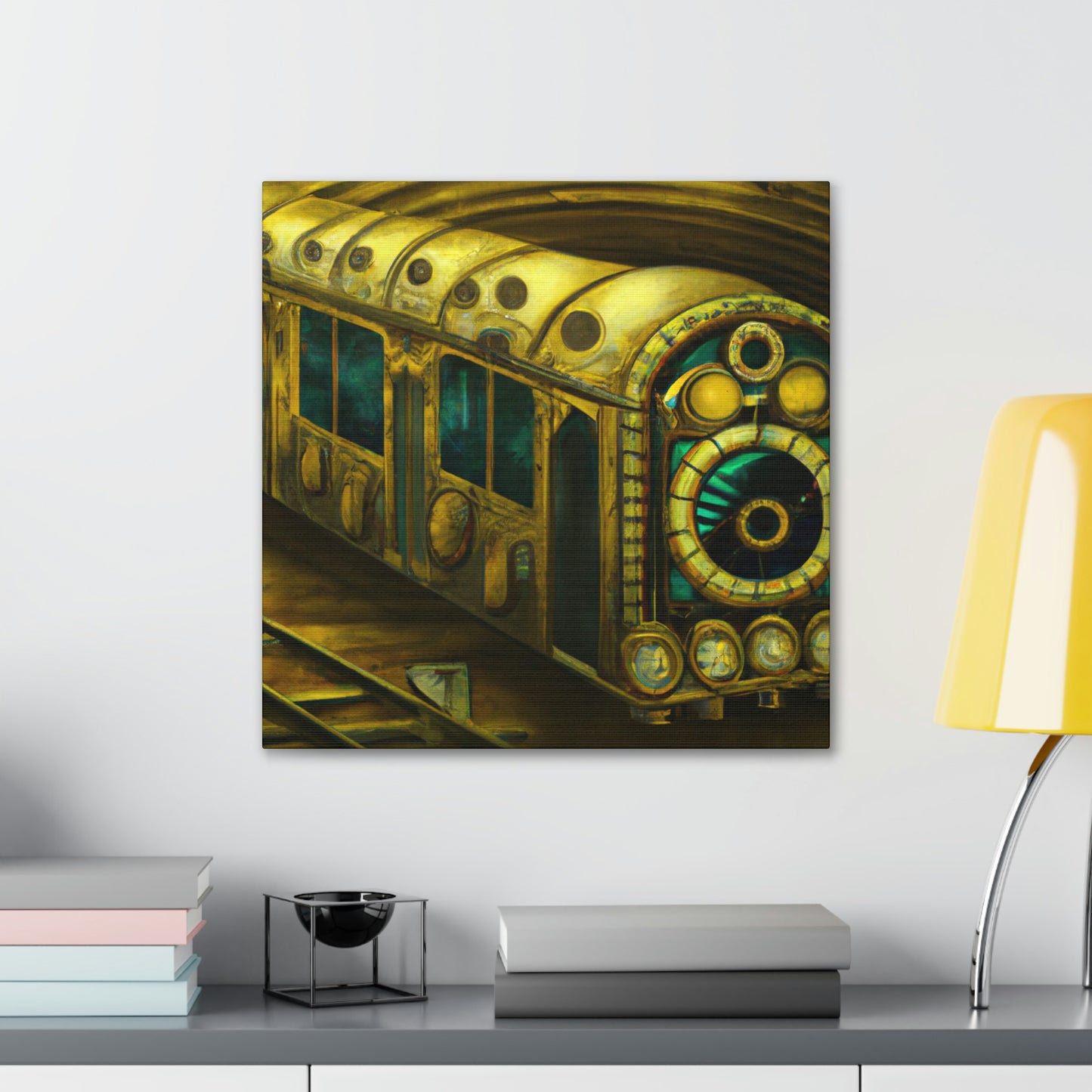 Subway Train Steampunk - Canvas