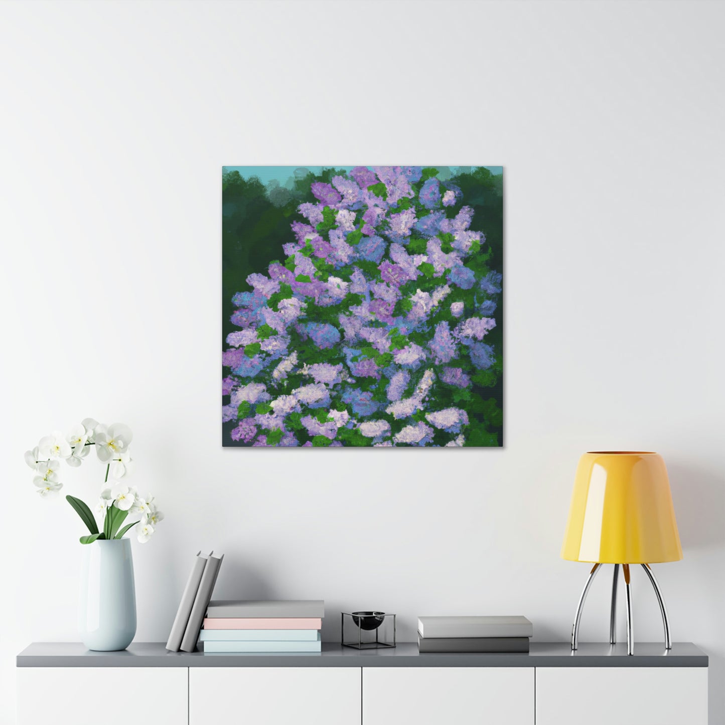 "Lilac Petal Abstraction" - Canvas