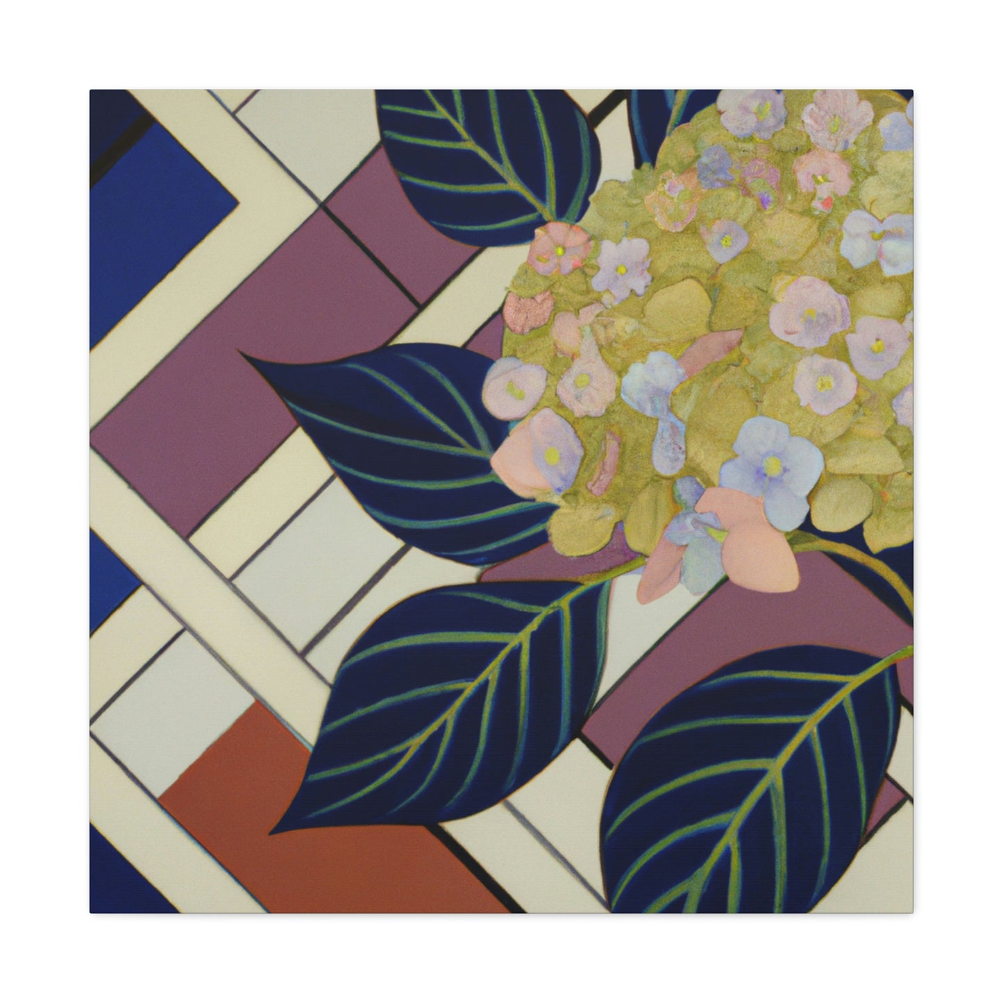 "Hydrangea Deco Dream" - Canvas