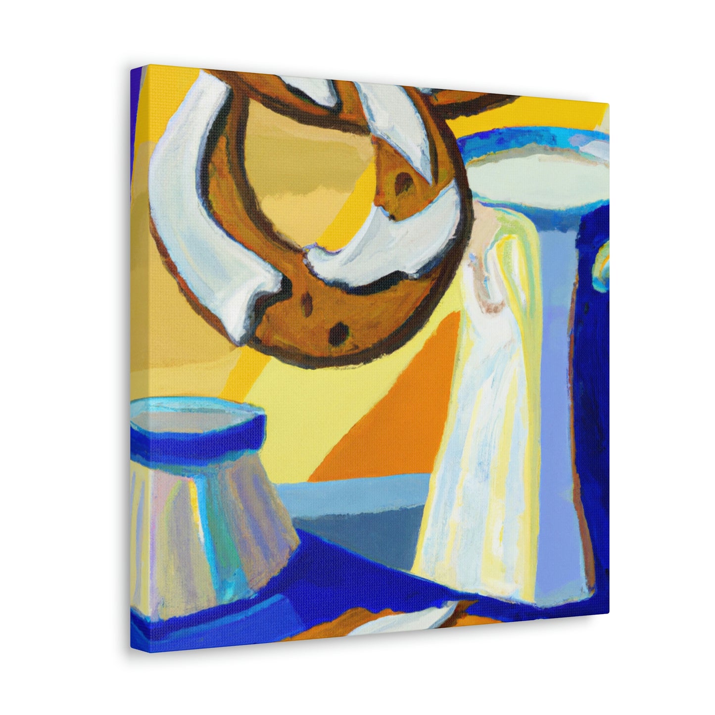 "Milk and Cookies Deco" - Canvas