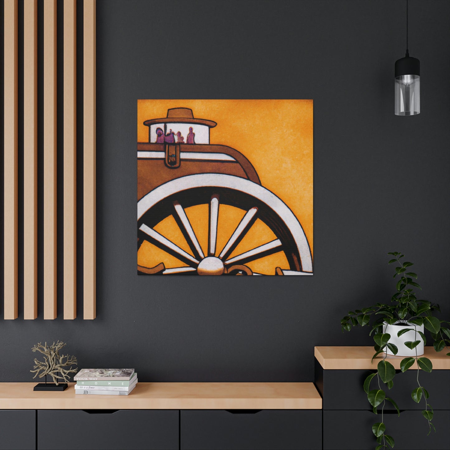 "Wagon Journey Homeward" - Canvas