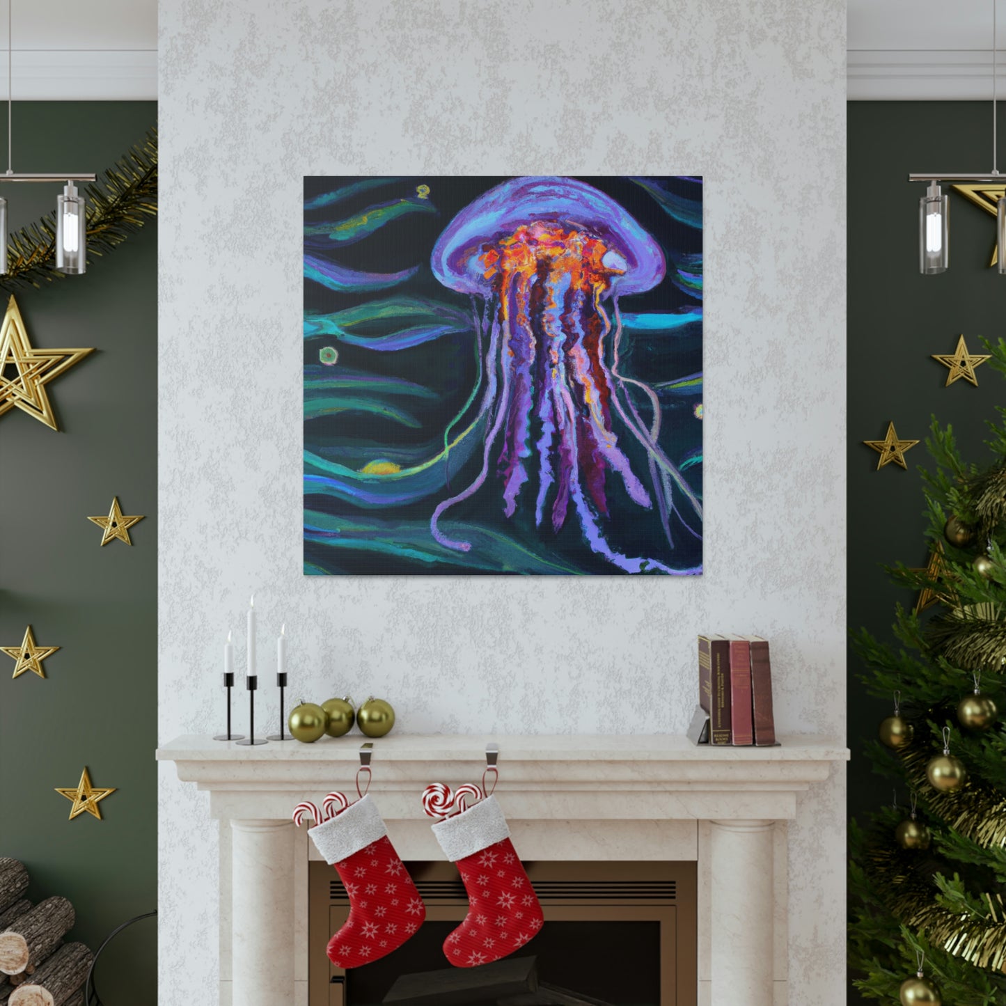 "Jellyfish Dream Streams" - Canvas