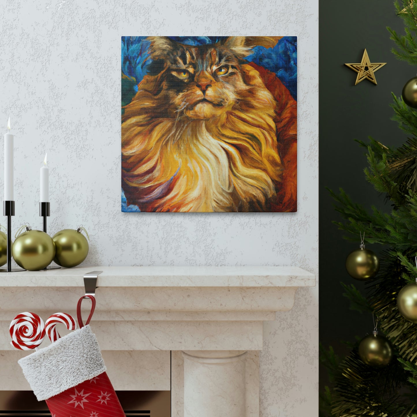 Maine Coon Majesty - Canvas