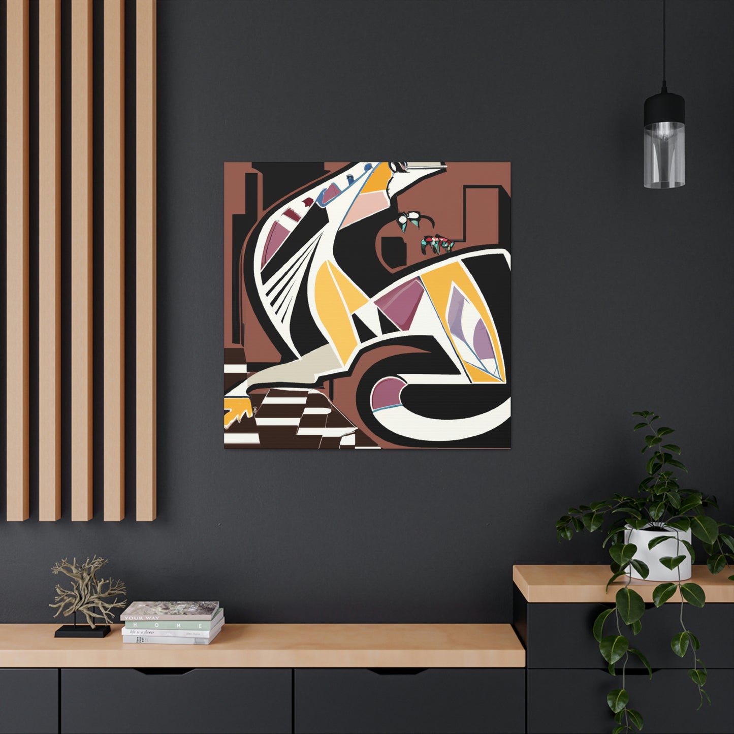 Gila Monster Elegance. - Canvas