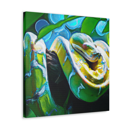 "Green Python Majesty Revealed" - Canvas