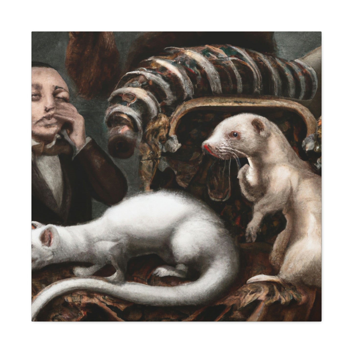 Ferret in Surreality - Canvas