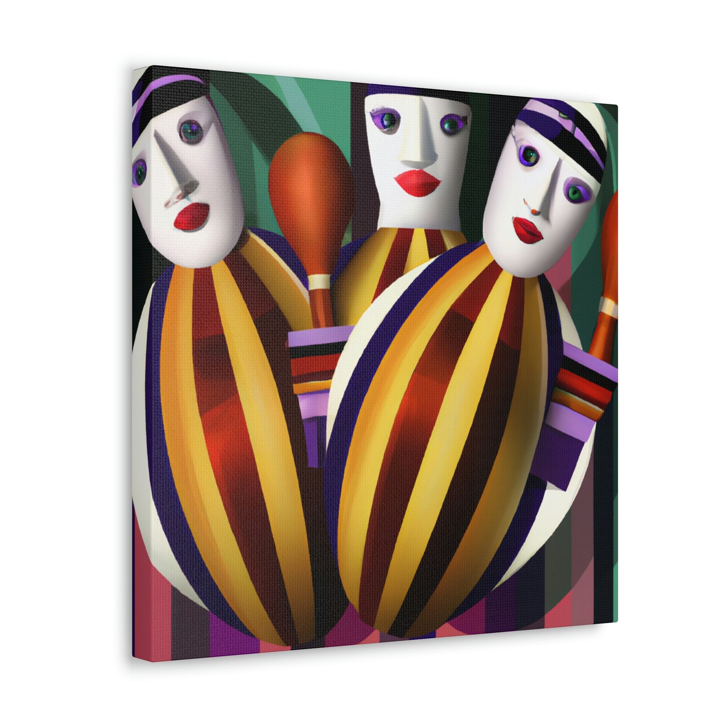 "Twirling Maracas Symphony" - Canvas