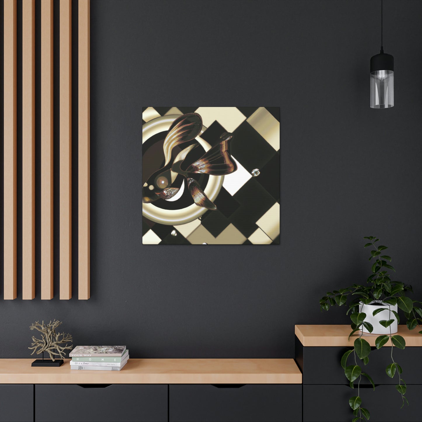 "Guppy's Art Deco Dream" - Canvas