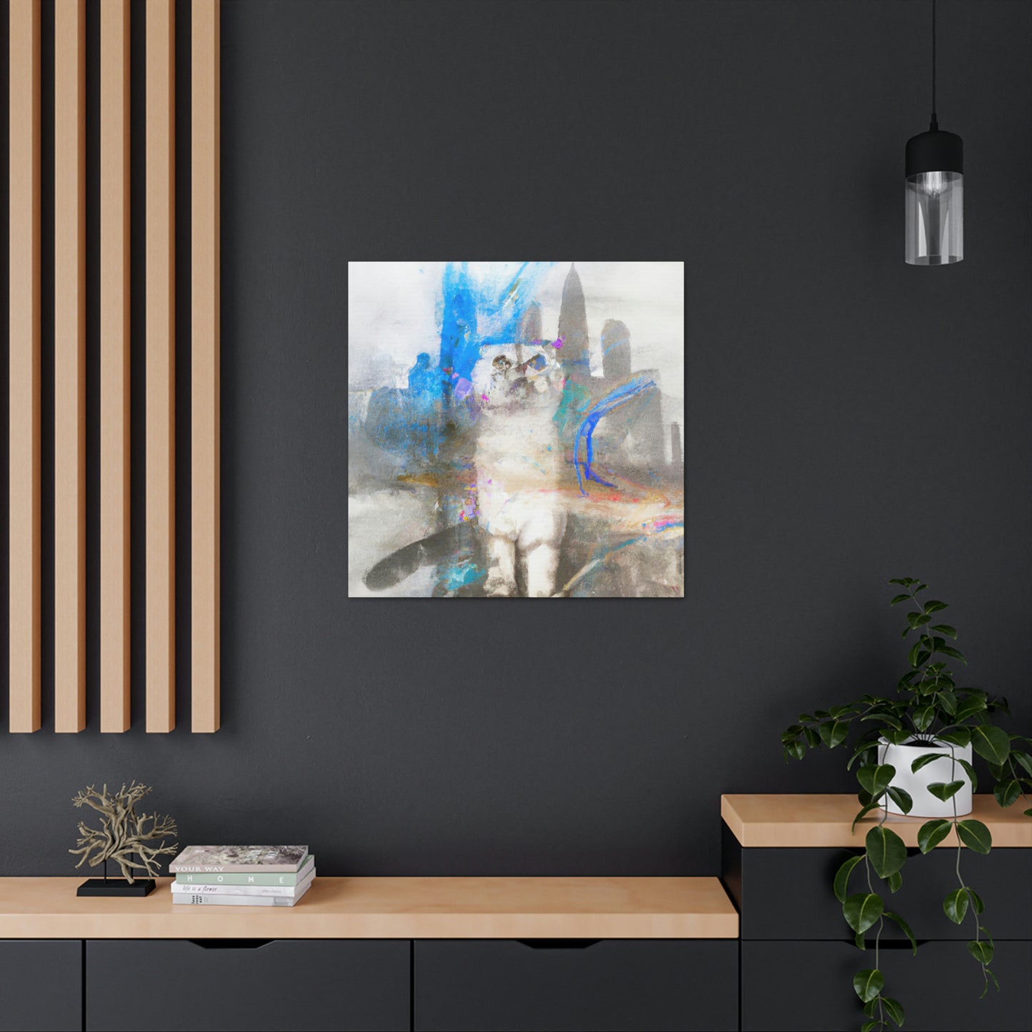 "Scottish Fold Dreamscape" - Canvas