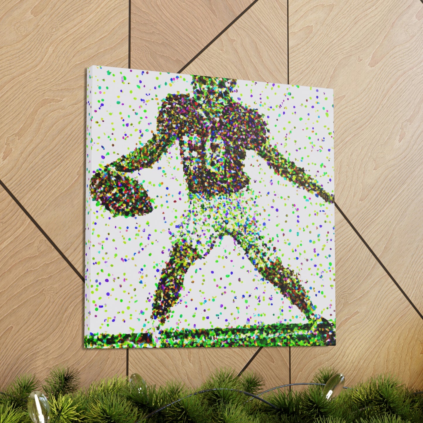 Football in Pointillism - Canvas