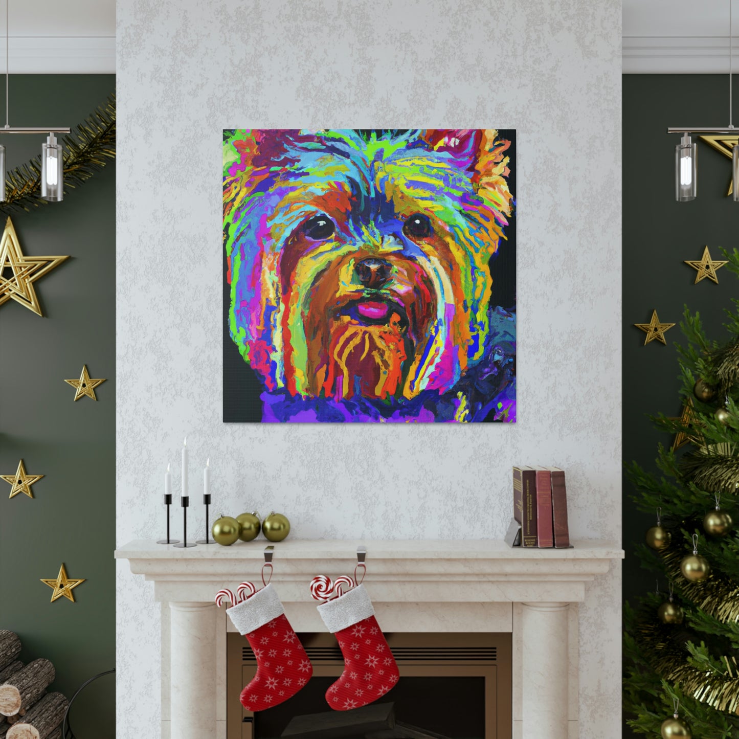 "Yorkshire Terrier Fauvism" - Canvas