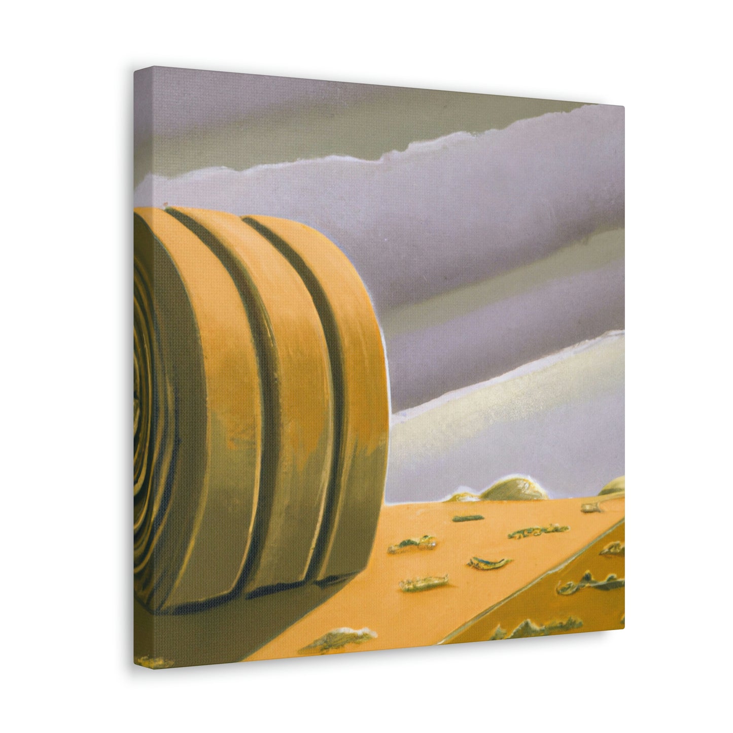 "Hay Bales in Deco". - Canvas