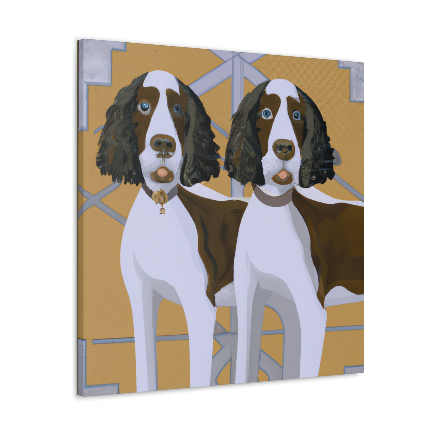 "Springer in Style Deco" - Canvas