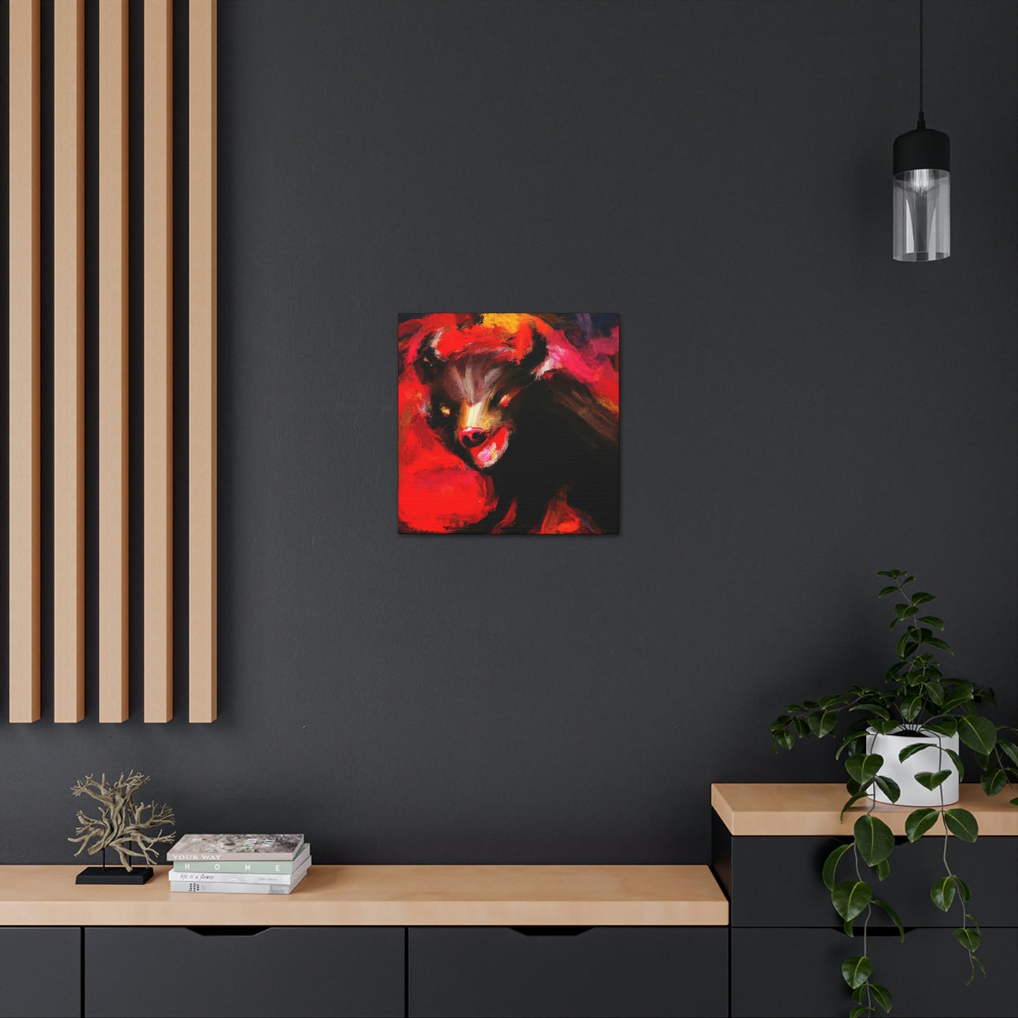 "Tasmanian Devil Emerges" - Canvas