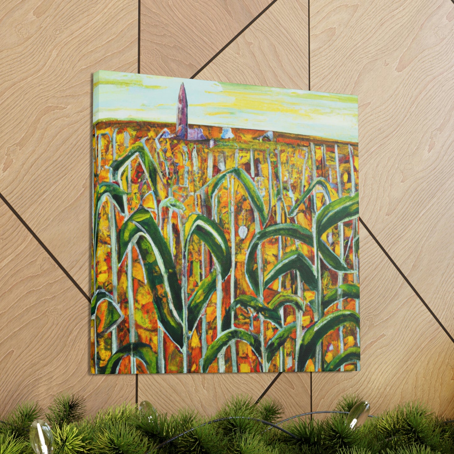 "Corn Field in Surrealism" - Canvas