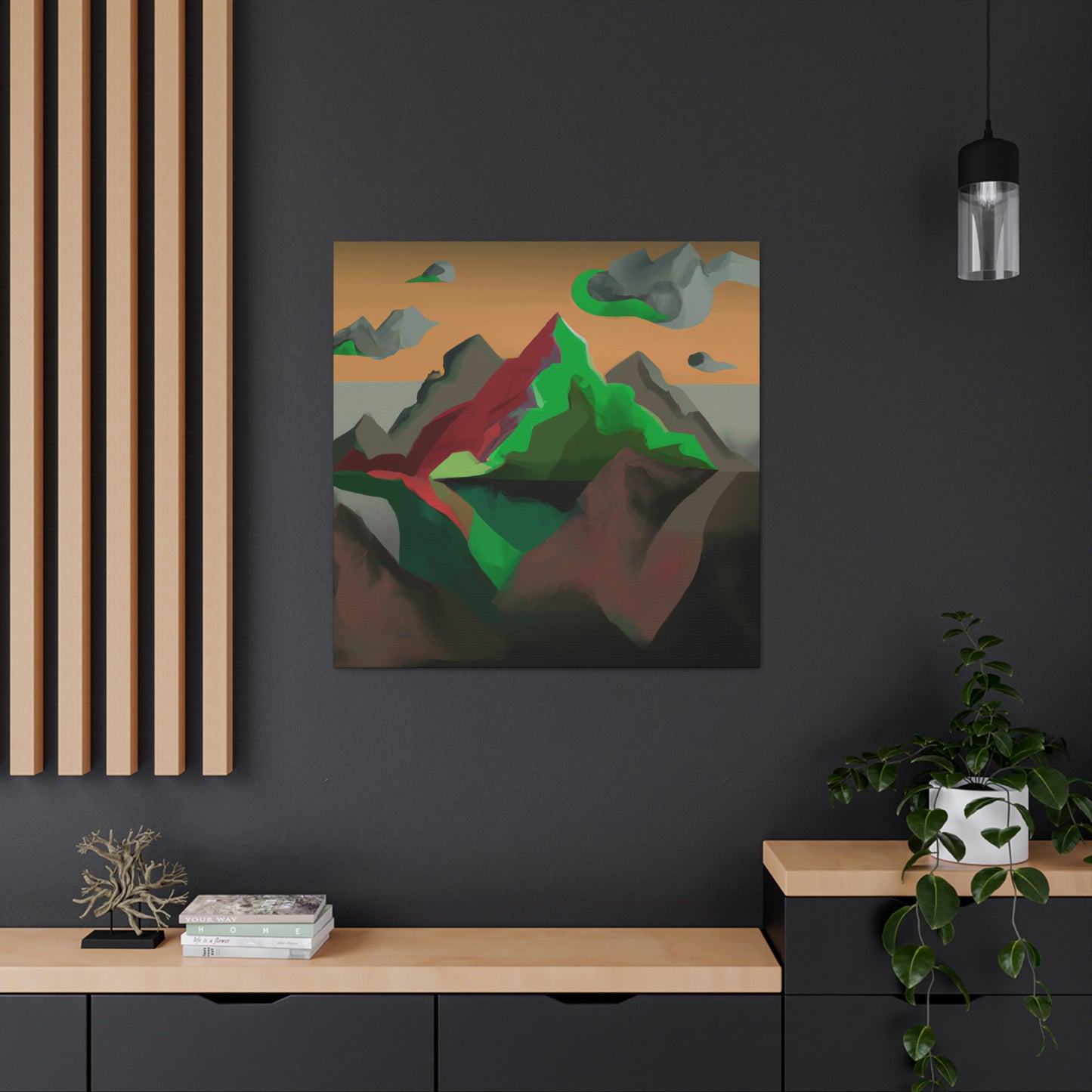 Mountain Fjords Dreaming - Canvas