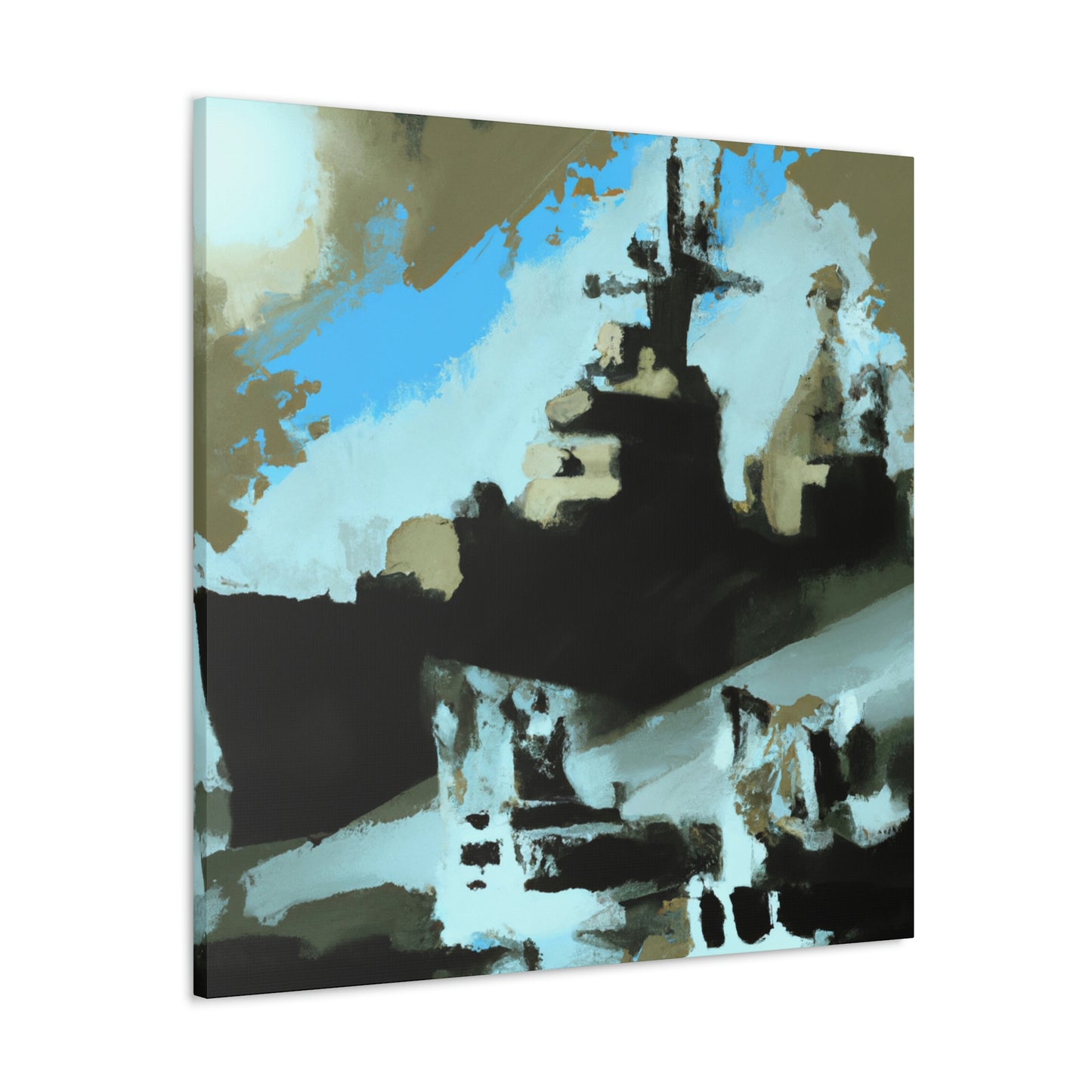 "The Battleship Battle" - Canvas