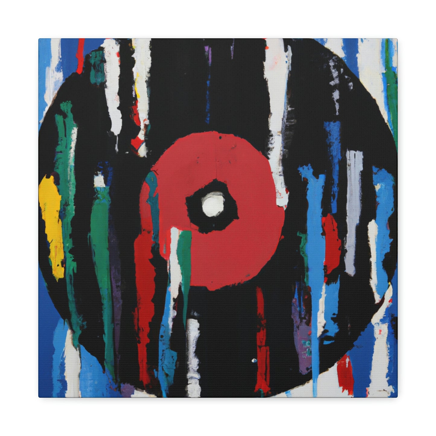 Spinning Vinyl Expressionism - Canvas